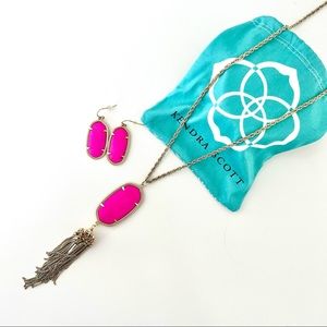 Kendra Scott Rayne Necklace & Elle Drop Earrings set